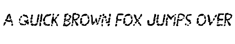 Preview of Blood Drenched Semi-Italic Regular font