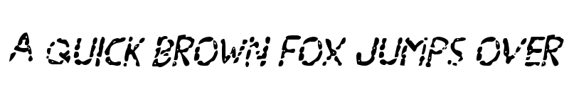Preview of Blood Drenched Staggered Ital Regular font