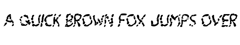 Preview of Blood Drenched Wavy Italic Regular font