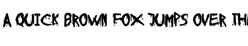 Preview of Blood & Horror Regular font