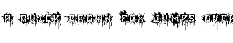 Preview of BloodBlocks Regular font