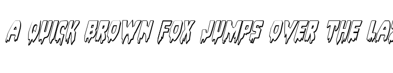 Preview of Bloodlust 3D Italic Italic font