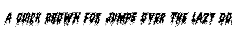 Preview of Bloodlust Academy Italic Italic font