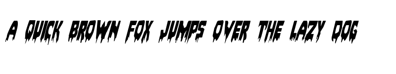 Preview of Bloodlust Condensed Italic Condensed Italic font