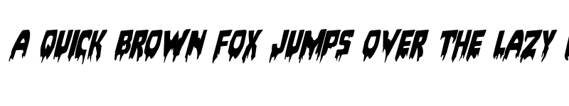 Preview of Bloodlust Rotalic Italic font