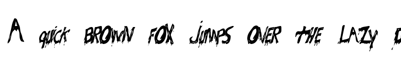 Preview of Bloodsuckers Regular font