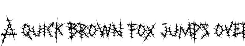 Preview of Bloody Durian Regular font