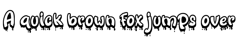 Preview of Bloody Ichor Extrude font