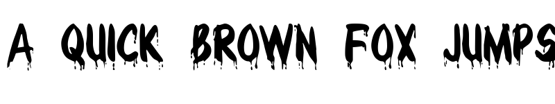 Preview of Bloody Normal font