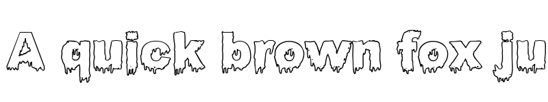 Preview of Bloody Stump Gutted Regular font