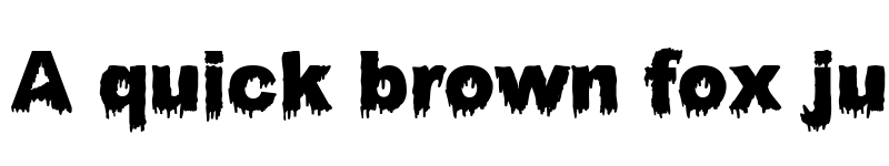 Preview of Bloody Stump Regular font