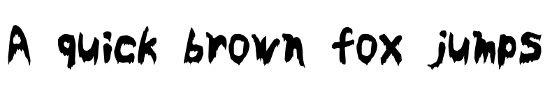 Preview of Bloodyslime Regular font