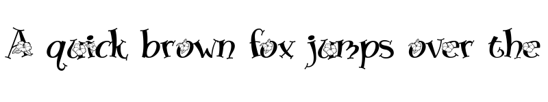 Preview of Blossom Regular font