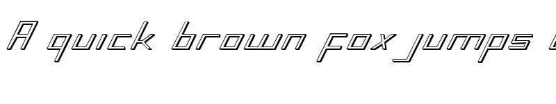 Preview of Blue July 3D Regular font