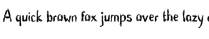 Preview of Blunt Brush Regular font