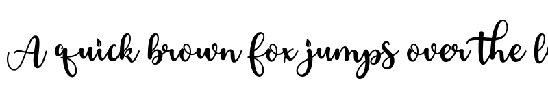 Preview of Blushine Regular font