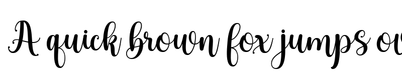 Preview of Blustina Regular font