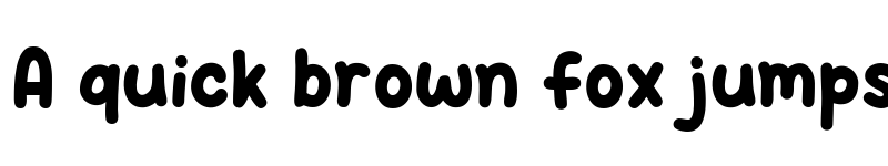 Preview of Boba Milky Regular font