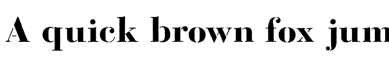 Preview of Bodoni Fragile Rough font