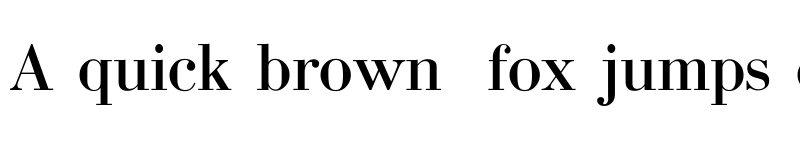Preview of Bodoni Regular font