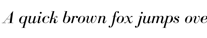 Preview of BodoniFLF Medium Italic font