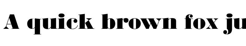 Preview of BodoniUltraFLF Regular font