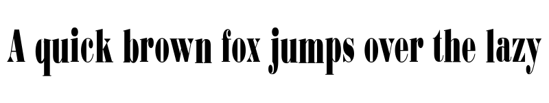 Preview of BodoniUltraFLFCond Regular font