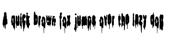 Preview of Bodybag zip it up font