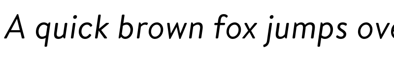 Preview of Bogle Italic font