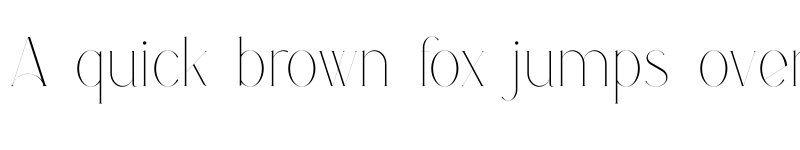 Preview of Boketto Hairline font