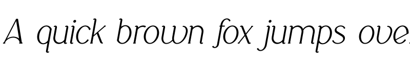 Preview of Boketto Italic Black font