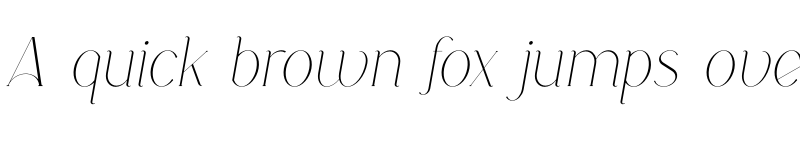 Preview of Boketto Italic Extra Light font