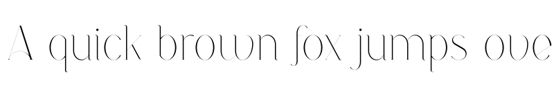 Preview of Boketto Styled Hairline font