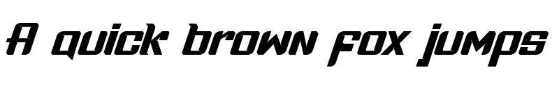 Preview of Boldness Race Regular font