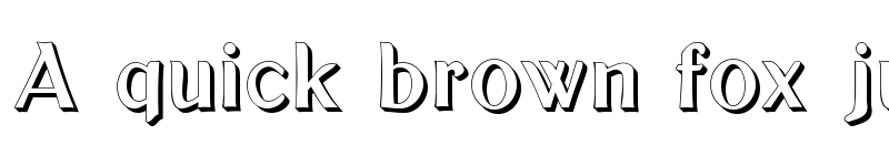 Preview of Bolton Sans Embossed Regular font