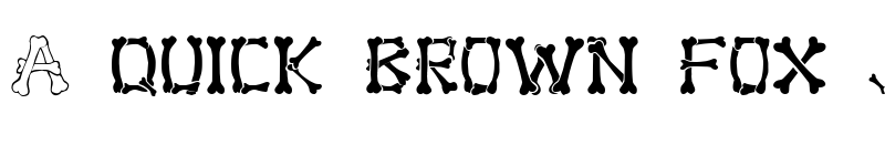 Preview of Bone Regular font