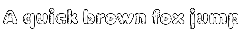 Preview of Boneca de Pano Regular font
