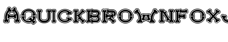 Preview of Bonecracker college Regular font