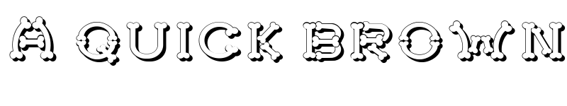 Preview of Bonecracker shadow Regular font