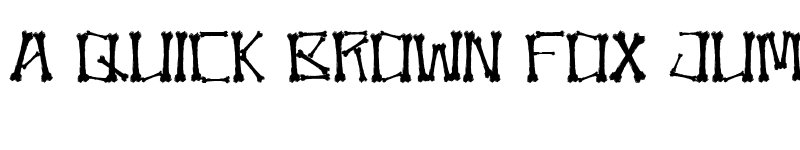 Preview of Bonez Bonez font