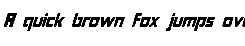 Preview of Bonk Italic Regular font