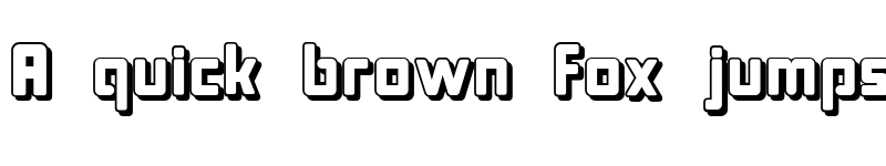 Preview of Bonk Offset Regular font