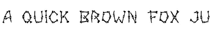 Preview of Bony Regular font