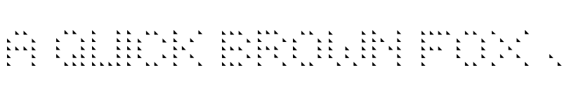 Preview of BOODAS DREIECKE Regular font