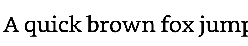 Preview of Bookerly Regular font