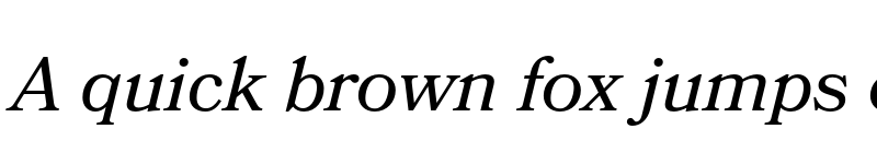 Preview of Bookmania Regular Italic font