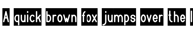 Preview of BOOKMARK-Inverse Regular font