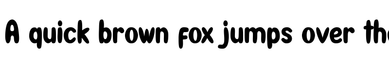 Preview of BooRush Regular font