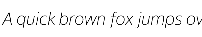 Preview of Boreal ExtraLight Italic font