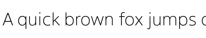 Preview of Boreal ExtraLight font